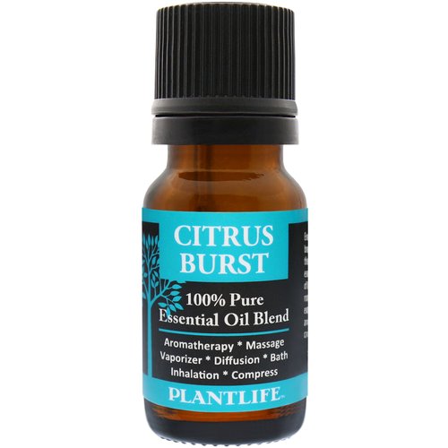 Plantlife Citrus Burst Aromatherapy Essential Oil Blend - Straight from The Plant 100% Pure Therapeutic Grade - No Additives or Fillers - Made in California 10 ml