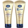 Vaseline Lotion, Radiant X Deep Nourishment Hand Butter - Shea Butter, Coconut Oil for Skin, Vitamin C, and Peptides Hand Lotion for Dry Skin, 3.4 Oz (Pack of 2)