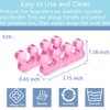 ZaxSota Pedicure Toe Separators,Toe Separators for Nail Polish, Toe Nail Separator, Repeatable Washable Toenail Dividers to Relieve Orthopedic Bunion,2 Pairs