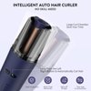 Auto Hair Iron, Cordless Auto Hair Curler Rotating Automatic Curling Iron with 3 Temps Portable Rechargeable Barrel Hair Wave Wand Fast Heating Spin Curling Irons for Styling (Blue)