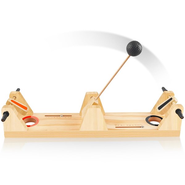 JUWANO VolleyShot, Suitable for All Ages Volleyshot Tabletop Game, Entertaining Wooden 2-Player Tabletop Skill Game for Parties and Family Gatherings