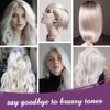 Karseell maca power Purple Hair Mask Professional Neutralizes Brass & Yellow Tones For Blonde Silver Gray Highlighted Hair 16.90 oz 500ml