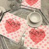 20-ct 13x13 Heart Napkins for Decoupage Valentine's Napkins for Decoupage Love Letters Napkins Valentine Paper Napkins Love Heart Napkins Pink Valentines Napkins Valentine's Day Napkins