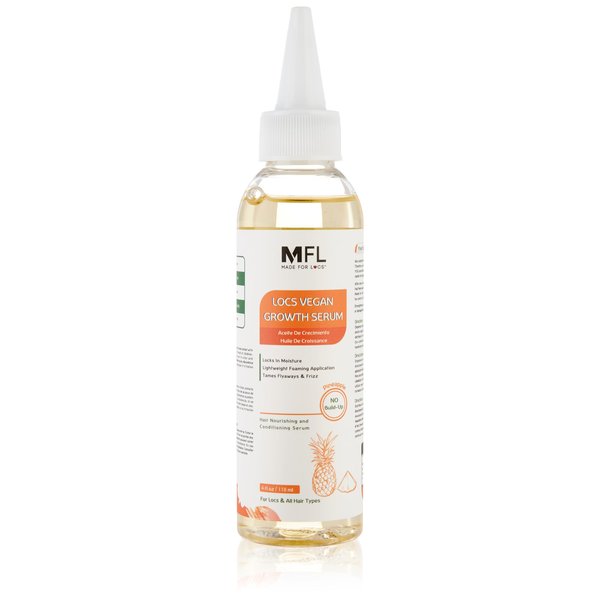 Locs Vegan Growth Serum | Locs Oil (Pineapple, Blueberry & Peppermint Scent) | 4 oz (Pineapple)