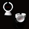 BTArtbox 300PCS Tattoo Rings Cups Disposable Glue Holder Plastic Tattoo Ink Pigment Ring Adhesive Makeup Rings Palette For Eyelash Extension Nail Art