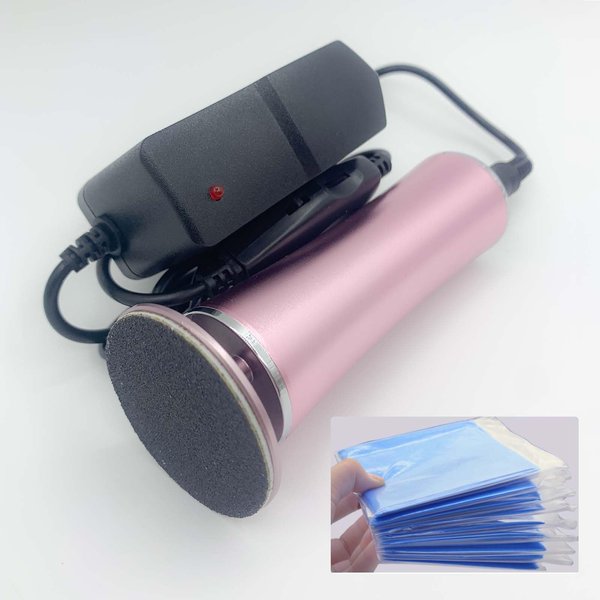 Electric Foot Callus Remover Adjustable Speed with 60pcs Sandpaper Discs, Professional Electric Foot File Foot Sander Grinder Pedicure Tools Dead Hard Skin Remover (Pink)