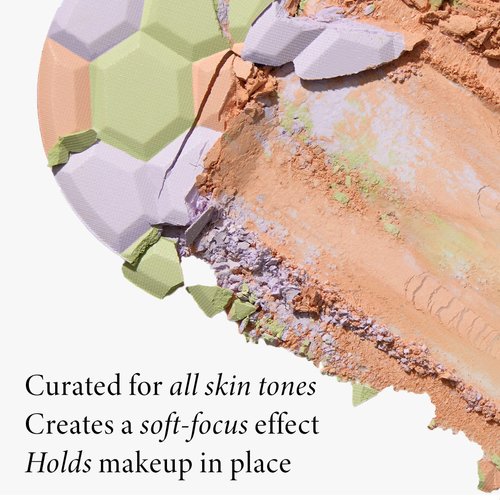 LAURA GELLER Filter Finish Pressed Radiant Setting Powder, Color Correcting For Even Tone, Universal