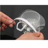 Reusable Plastic Clear Mask 10PCS Professional Transparent Sanitary Cover Anti-Fog Face Shield Nose Mouth Cover Open Face Guard for Restaurants, Food Truck, Hotels, Mall, Beauty salons, Barber Shops