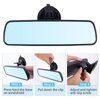 Wontolf Rear View Mirror Universal Rearview Mirror Interior Anti-glare RearView Mirror with Suction Cup Car Accessories for Car Truck SUV Boats 9.76"(248mm)