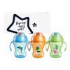 Tommee Tippee Trainer Sippee Cup, 7m+, 8oz, Pack of 3 Non-Spill Trainer Cups for Toddlers, Blue, Orange and Green, with Bite-Resistant Spout and Easy-Hold Handles, Travel Friendly and BPA Free