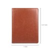 Junior Padfolio Clipboard Small for 7 x 9 Writing Pad Refillable, Mymazn Faux Leather Folder A5 for Folio Notepad Legal pad 5 x 8 Junior Size Folio Portfolio (Brown)