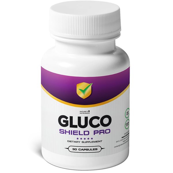 GlucoShield Pro - Natural Supplement with Vitamins B1, B2, B6, Magnesium, Zinc & Calcium | Non-GMO, Stimulant-Free, Easy-to-Take | Made in The USA, GMP-Certified | 30 Capsules, 1 Month Supply
