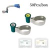 Windplusya Dental Double-Side Contoured Anatomically Shaped Matrix Bands, Adjustable Dental Matrices Matrix Bands, 0.03/0.038mm Knob Type Matrix (Yellow, 5mm)