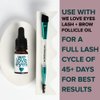 We Love Eyes - Lashfull Thinking™ Dab n Spoolie™ brush - for use with lash serum, precise application to the lash follicles, no mess, avoid serum side effects