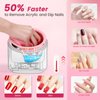 Quaferen Nail Soaking Bowl Heated: 50% Faster Soak Off Gel Polish Dip Powder Remover Bowl- Electric Soak Off Acrylic Nail Remover Manicure Bowls for Salon Home