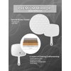 OMIRO Hand Mirror, Handheld Mirror with Handle, American White