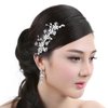 SAMKY Freshwater Pearls Floral Rhinestone Crystal Bridal Wedding Tiara Hair Comb FC046