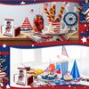 200 Pcs 4th of July Napkins Patriotic Guest Napkins Disposable Paper Napkins 2 Ply America Cocktail Napkins Hand Towel for Election Day Veterans Day Independence Day USA Party (Flag)
