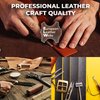 ELW 5-6 oz (2-2.4mm) Nappa Oil Tanned & Waxy Finish Leather Belt Grade Straps | Size: 0.5"x84" (1.3x213cm) | Black Color | Full Grain Craftsman A/B Grade Natural Cowhide, DIY, Crafting, Strips