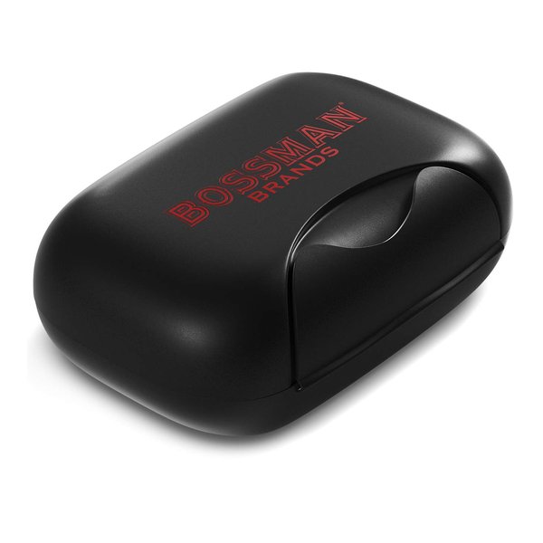 Bossman Travel Soap Container - Bar Soap Holder Box - Travel Soap Saver Case - Men's Traveling Size Toiletries (Black)