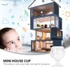 34pcs Miniature Cups 1/17 Dollhouse Miniature Wine Glass Drink Cups Set Miniature Ice Cream Cup Drinking Glasses Dollhouse Kitchen Accessories