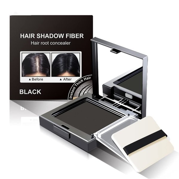 Hair Root Concealer,Hair Shadow Hairline Powder,Root Touch Up Powder,Instantly Cover Up Gray Hair Root Hair Shadow Fiber 12g Offee