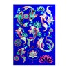 d'IRIS studio Blacklight Temporary Tattoos – 1 Sheet Koi Fish Design Body Art | Festival Accessories Glow Party Supplies | 7.2” x 5.2” UV Reactive Temp Tattoos Great for EDM EDC Party Rave Parties