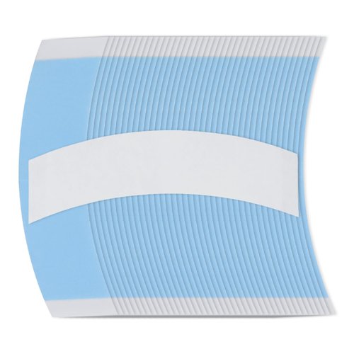 40pcs Wig Tapes for Lace Wigs, Invisible Double Side Sticker Tape for Wigs Lace Waterproof Curved Front Wig Hair Tape Strong Adhesive Toupee Tape Strips (Blue)