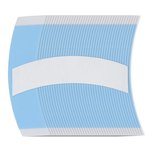 40pcs Wig Tapes for Lace Wigs, Invisible Double Side Sticker Tape for Wigs Lace Waterproof Curved Front Wig Hair Tape Strong Adhesive Toupee Tape Strips (Blue)