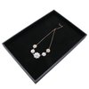 JETEHO Black Velvet Stackable Jewelry Tray Showcase Display Stackable Necklace Bracelet Ring Showcase Display Empty Plate