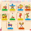 Tarklanda 10pcs Mexican Cinco de Mayo Honeycomb Table Centerpieces Party Decorations,3D Double Side Toppers Paper Fans Mexican Fiesta Theme Taco Bout Birthday Party Decor Supplies