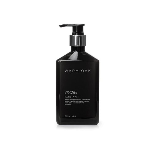 Gilchrist & Soames Warm Oak Hand Wash - 9oz - Natural, Essential Oils, All Skin Types, Zero Parabens, Sulfates, and Phthalates