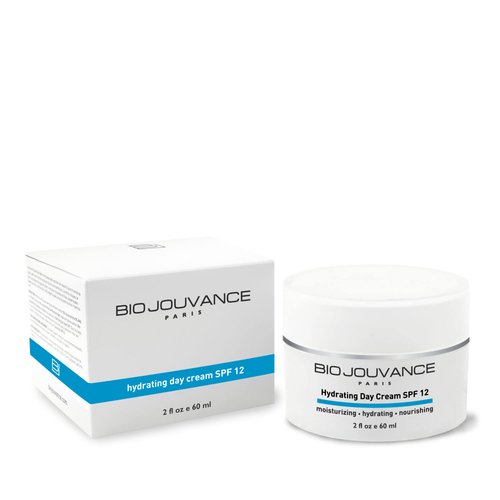 BIO JOUVANCE PARIS - Hydrating Day Cream 2oz / 60ml - For Normal/Dry/Sensitive Skin | Anti Aging Face Moisturizer Hydrating Lotion | Daily Facial Skin Care Treatment Regimen | Made in France