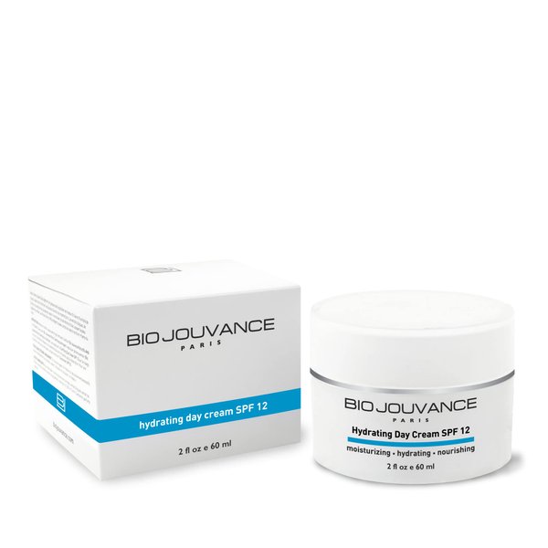 BIO JOUVANCE PARIS - Hydrating Day Cream 2oz / 60ml - For Normal/Dry/Sensitive Skin | Anti Aging Face Moisturizer Hydrating Lotion | Daily Facial Skin Care Treatment Regimen | Made in France