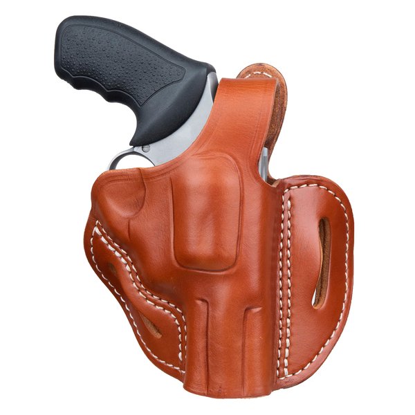 1791 GUNLEATHER K-Frame Revolver Holster - OWB Leather Gun Holster - Covers Barrels up to 2.75" - Compatible with Ruger Speed Six, Smith & Wesson Model 19, Taurus 617 Classic Brown