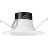 Juno 65BEMW SWW5 90CRI M6 Baffle Round 120 Volts LED Downlight, 2700K/3000K/35000K/4000K/5000K-10 Volt Dimming Recessed Lighting, White