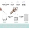 FALAMON 100,000 Clear Water Gel Beads, Water Gel Beads for Vase Filler, Christmas Decoration, Wedding Centerpiece, Floating Candles, Planting, Floral Decoration (Clear)