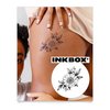 Inkbox Temporary Tattoos, Semi-Permanent Tattoo, One Premium Easy Long Lasting, Water-Resistant Temp Tattoo with For Now Ink - Lasts 1-2 Weeks, Light and Bright, 4 x 4 in