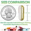 XPRS Nutra Size 00 Empty Capsules - 500 Count Empty Gelatin Capsules - Empty Pill Capsules - DIY Capsule Filling - Fillable Pill Capsules Empty Gel Caps (Purple)