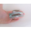 Blue brown frosted white clear rectangle pearl marbled hair claw clip