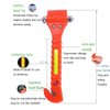 GoDeCho 4 PCS Car Emergency Escape Window Breaker and Seat Belt Cutter Hammer with Light Reflective Tape,Life Saving Survival Kit,Red