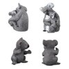Fantarea Realistic Wild Life Jungle Zoo Animals Figures Model Koala Party Favors Supplies Cake Toppers Gift Toys for 5 6 7 8 Year Old Boys Girls Kid Toddlers(5 pcs)