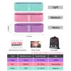 Resistance Bands Set - Booty & Legs Exercise Bands, Anti-Slip Fabric Stretch Bands, Workout Bands for Women/Men, Working Out, Hip Circle Lift, Thigh, Squat, Yoga, at Home Fitness or Gym - 3 Levels