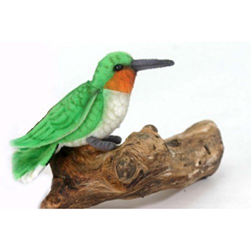 Pack of 6 Life-like Handcrafted Extra Soft Plush Hummingbird Stuffed Animals 4"