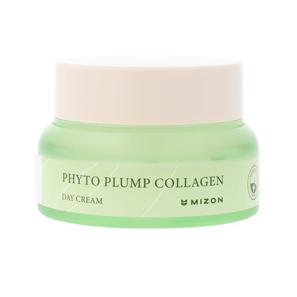 MIZON Phyto Plump Collagen DAY CREAM, Plant Collagen 85% Natural Ingredients, Anti Wrinkle, Hydrating, Elasticity Booster Safe Vegan Formula (50ml/1.69oz)