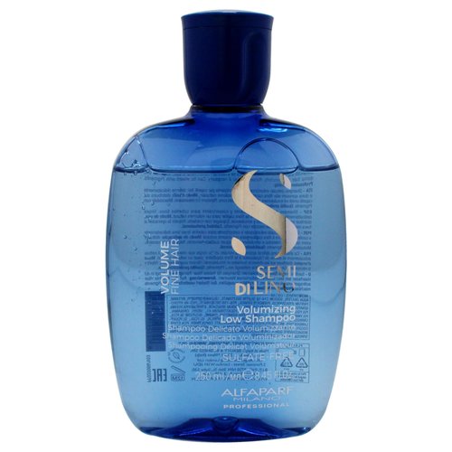 Alfaparf Milano Semi Di Lino Volume Shampoo For Fine Hair – Anti Frizz, Hair Thickening Shampoo to Add Volume & Body - Sulfate Free and Professional Salon Quality - Frizz Control Products (8.45 oz)