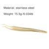 NAGARAKU Eyelash Extensions Tweezers for make Fans Curved Individual Mega Volume Lashes Precision Stainless Steel Professional (N-08)
