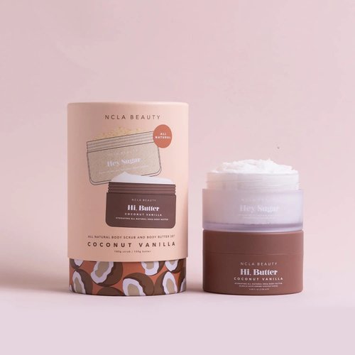 NCLA - Coconut Vanilla Body Care Discovery Set (Body Scrub + Body Butter) | Vegan, Cruelty-Free, Clean Skincare (2 Pieces)