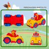 TOYMAKER La Granja De Zenon Pull Back Cars Bartolito Chicken Toys for Toddlers 1-3 Baby Car Toy Birthday Present for Boys and Girls Toys