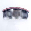 Ruihfas Fashion Women 24 Teeth Hair Comb Pin Clip Double Rows Rhinestone Hair Side Combs 4.72" Length, 5-count